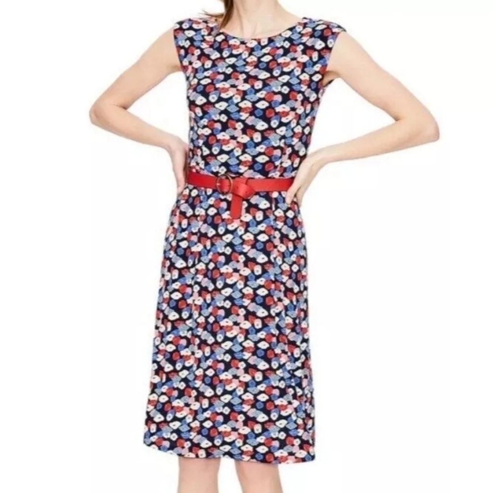 Boden Marina Poppy Floral Jersey Dress